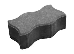 Плитка тротуарная волна серая